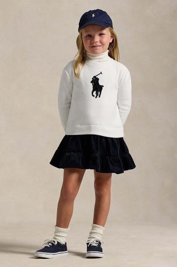 Dívčí šaty Polo Ralph Lauren bílá barva, mini, 312950935001