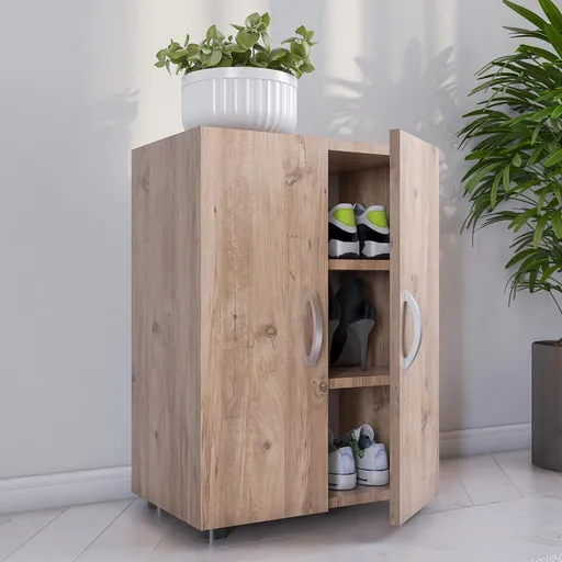 VCM Botník Ulas 3dílný, dub medový