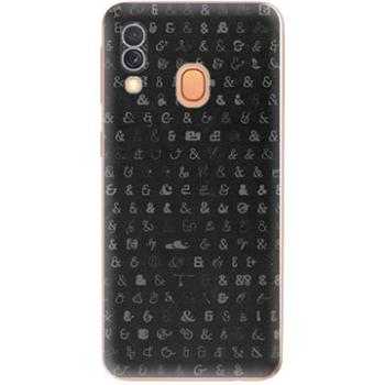 iSaprio Ampersand 01 pro Samsung Galaxy A40 (amp01-TPU2-A40)