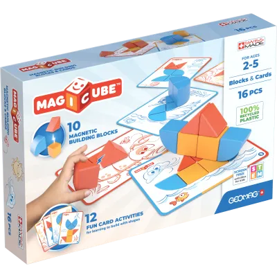 Geomag Magicube Blocks&Cards 16 dílků