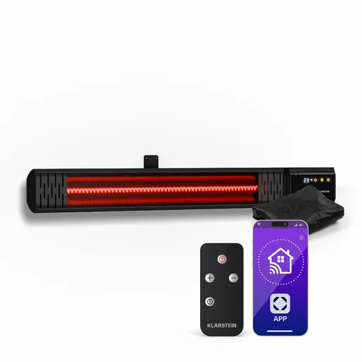 Klarstein Infračervené nástěnné topidlo Phantom | 2000 W | 15 m² | Výkonné a tenké | 84 cm x 10 cm