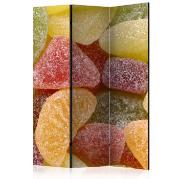 Paraván Tasty fruit jellies Dekorhome 135x172 cm (3-dílný)