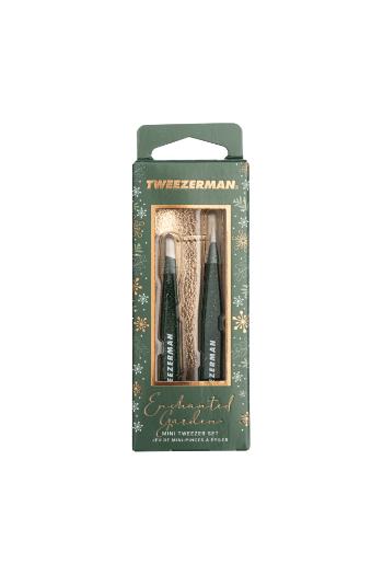 Tweezerman Enchanted Garden Lash Mini Tweezer Set, limitovaná sada mini pinzet v pouzdře rose gold