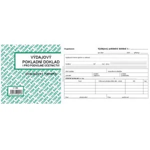Tiskopis Výdajový pokl. doklad i pro podvoj. úč. A6 50 listů BALOUŠEK