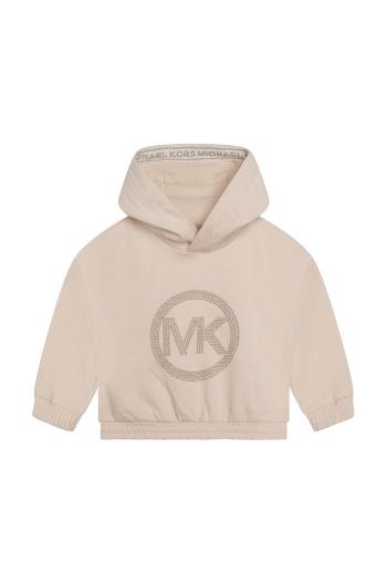 Dětská mikina Michael Kors béžová barva, s aplikací