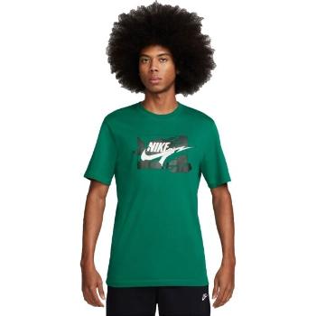 Nike SPORTSWEAR Pánské tričko, tmavě zelená, velikost