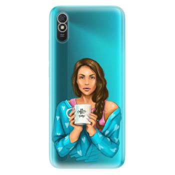 Odolné silikonové pouzdro iSaprio - Coffe Now - Brunette - Xiaomi Redmi 9A