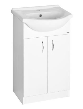 AQUALINE SIMPLEX ECO 55 umyvadlová skříňka včetně umyvadla 53x83,5x30,7cm SIME550