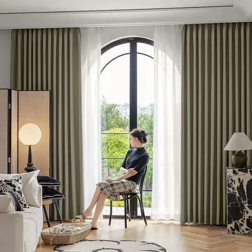 ARÔME HOME Závěs zatemňovací pískově béžová, 135 x 245 cm