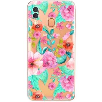 iSaprio Flower Pattern 01 pro Samsung Galaxy A40 (flopat01-TPU2-A40)