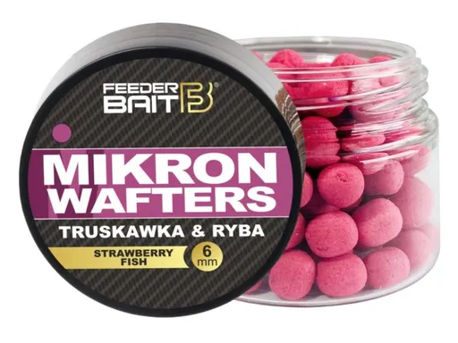 FeederBait Mikron Wafters 4x6mm 25ml - Jahoda/Ryba,FeederBait Mikron Wafters 4x6mm 25ml - Jahoda/Ryba