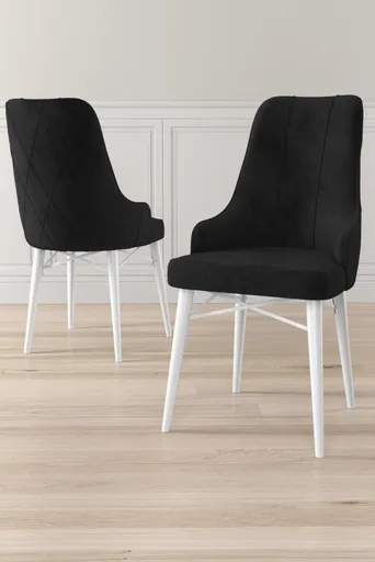 Sada židlí (6 kusů) Neta - Black, White