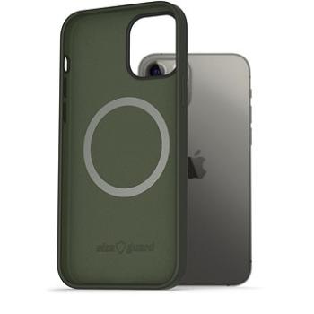 AlzaGuard Magnetic Silicone Case pro iPhone 12 / 12 Pro zelené (AGD-PCMS002E)