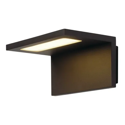 SLV BIG WHITE ANGOLUX WALL, venkovní nástěnné svítidlo, LED, 3000K, IP44, antracit, 36 SMD LED, max. 7,51 W 231355