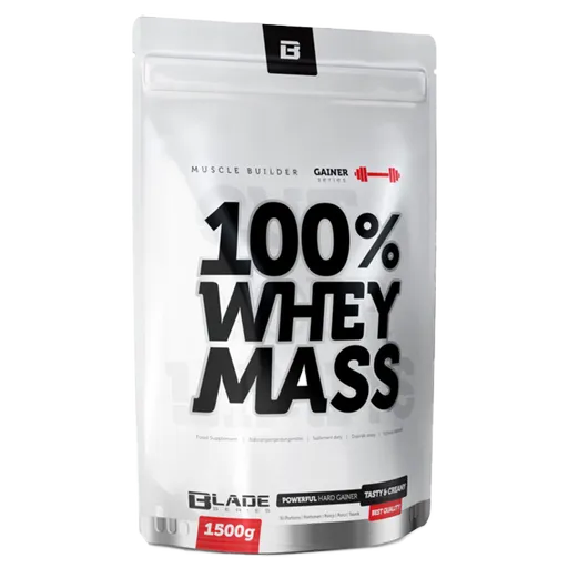 HiTec Nutrition 100% Whey mass gainer 1500g - jahoda