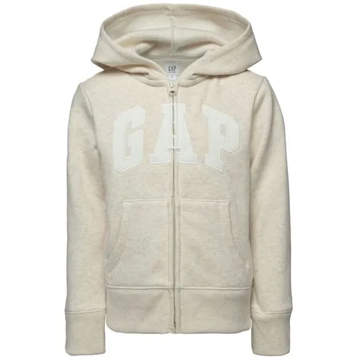 GAP FULLZIP LOGO Dívčí mikina, béžová, velikost