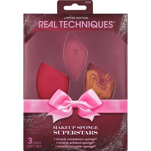 Real Techniques Makeup Sponge Superstars sada aplikátorů na obličej