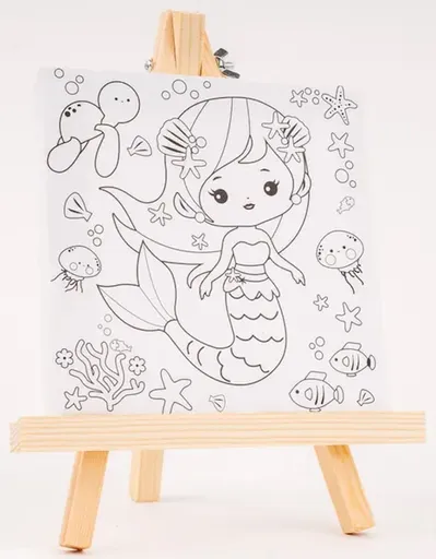 Plátno s předlohou - Mořská víla