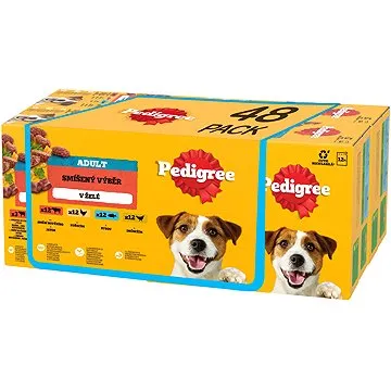 Pedigree kapsička masový výběr v želé pro dospělé psy 48 x 100g (5900951249334)