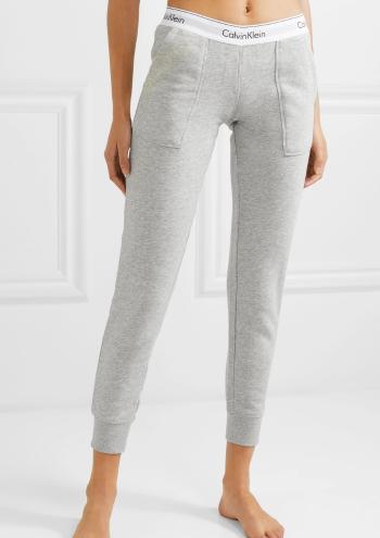 Dámské tepláky Calvin Klein QS5716 L Šedá