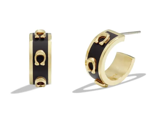 Coach Fashion půlkruhové náušnice pro ženy 37448375GLD001