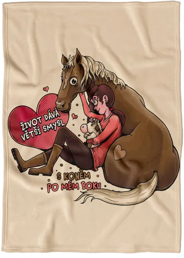 Deka Život dává smysl s koněm (Podšití beránkem: NE)