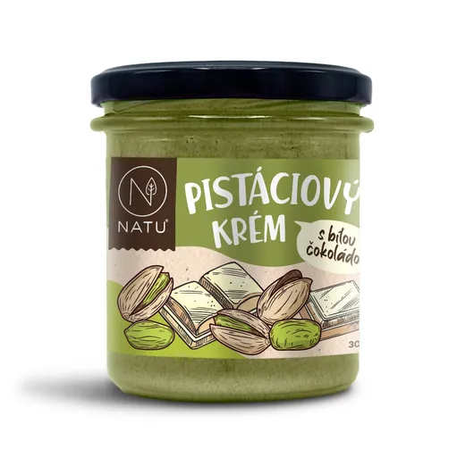 NATU Pistáciový krém s bílou čokoládou 300 g