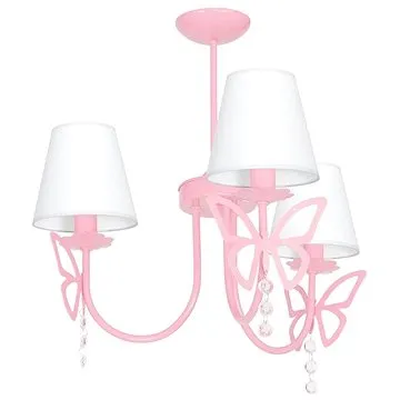 Dětský lustr na tyči CHARLOTTE 3xE14/40W/230V (98297)