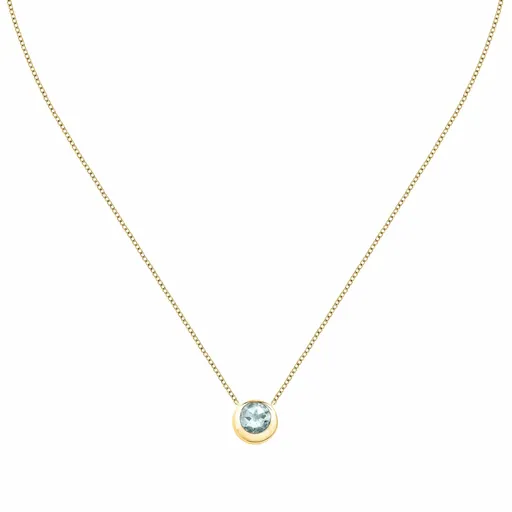 Morellato Půvabný pozlacený náhrdelník s topazem Semipreziose SAXN03