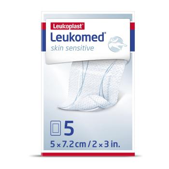 Leukoplast Leukomed Skin Sensitive 5 x 7,2 cm 5 ks