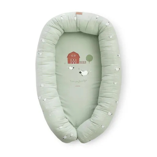 Bonjourbébé bavlněné hnízdečko XL Funny Farm