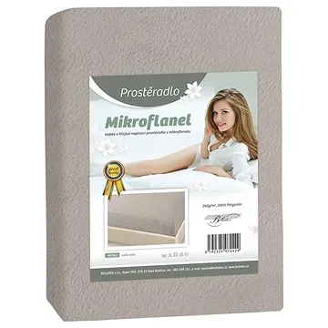 Bellatex Mikroflanel - 90 × 200 cm - světle šedá (4106)
