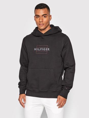 Tommy Hilfiger pánská černá mikina Linear - L (BDS)