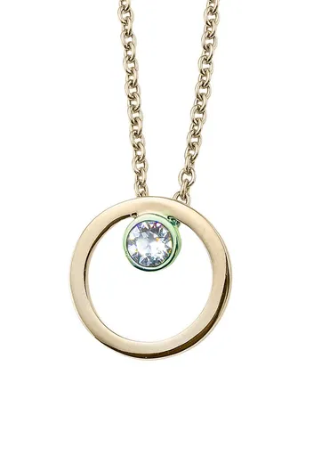 CRYSTalp Nadčasový pozlacený náhrdelník se Swarovski krystalem Mirage 32215.G