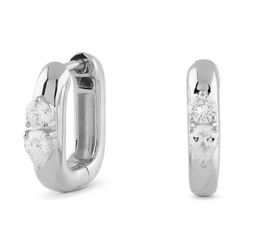 Guess Stříbrné náušnice se zirkony Nuances JSBE04519JWRHT/U