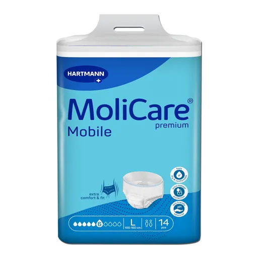 MoliCare Mobile 6 kapek vel. L natahovací kalhotky 14 ks