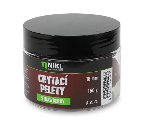 Nikl chytací pelety strawberry 150 g - 18 mm