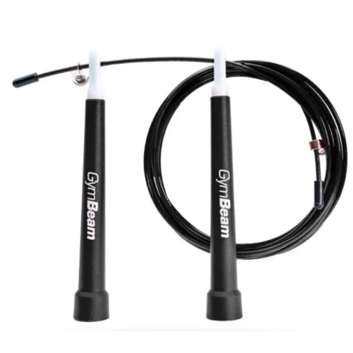 GymBeam BLACK Švihadlo, černá, velikost