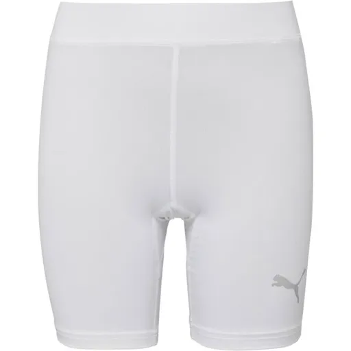 Puma LIGA BASELAYER SHORT TIGH Dětské sportovní šortky, bílá, velikost