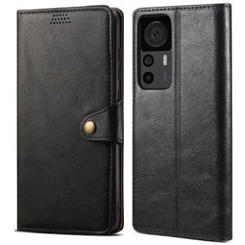 Lenuo Leather flipové pouzdro pro Xiaomi 12T/12T Pro, černá (348369)