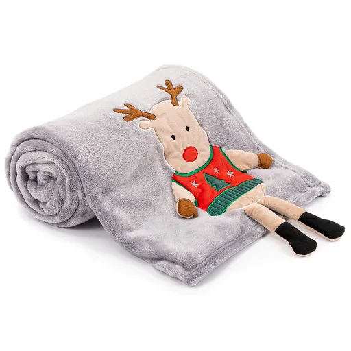 4Home Vánoční deka Xmas Reindeer, 150 x 200 cm