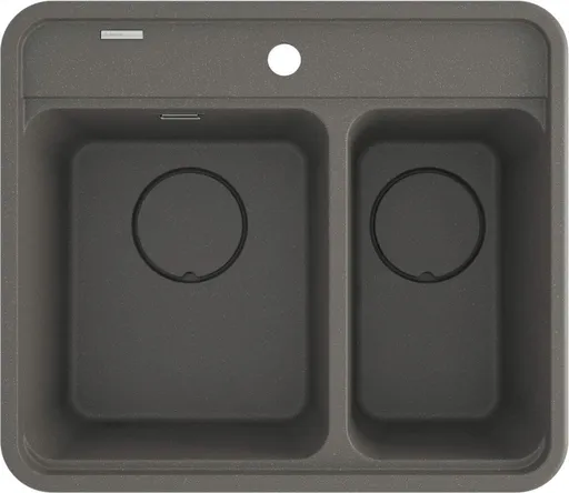 DEANTE Momi antracitově kovový Granitový dřez, 1.5-miska ZKM_T503