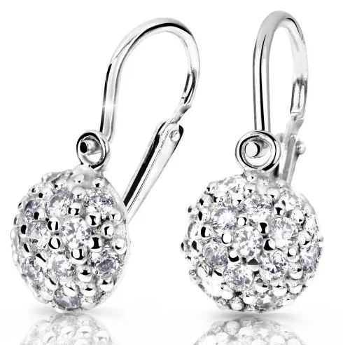 Cutie Diamonds Luxusní dětské náušnice z bílého zlata s brilianty DC2747-10-00-X-2