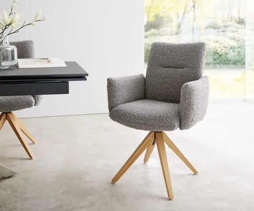 Jídelní židle Jova-Flex s područkami dřevěná podnož hranatá