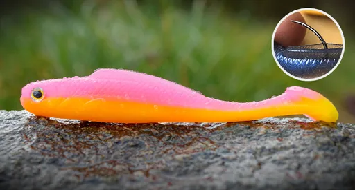 Redbass gumová nástraha ripper kicker tutti frutti uv - l 100 mm 6,7 g