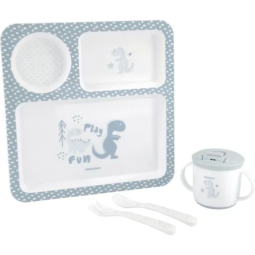 KikkaBoo Jídelní sada 4-dílná Dinosaurus