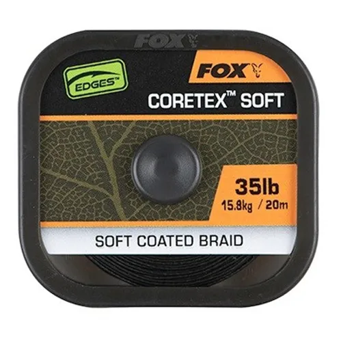 Fox Návazcová Šňůrka Naturals Coretex Soft 20 m - 35lb,Fox Návazcová Šňůrka Naturals Coretex Soft 20 m - 35lb