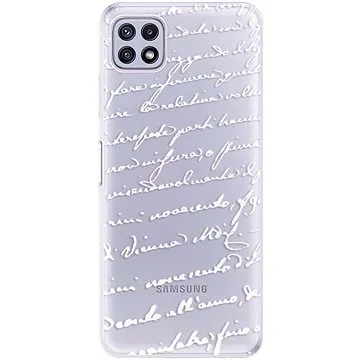iSaprio Handwriting 01 - white pro Samsung Galaxy A22 5G (hawri01w-TPU3-A22-5G)