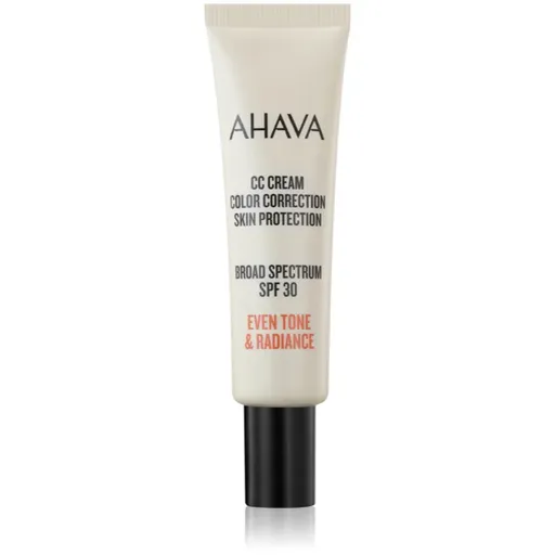 AHAVA CC Cream Color Correction CC krém pro sjednocení barevného tónu pleti SPF 30 30 ml