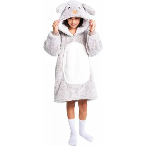 Cozy Noxxiez CH321 Králík hřejivá televizní mikinová deka s kapucí pro děti 7 - 12 let